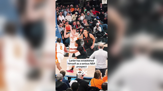 Chaz Lanier has been one of the best 3-point shooters in the country this season, connecting on 3.9 3s per game at a scorching 49% rate through 9 games for undefeated and top-ranked Tennessee #draftexpress #nbadraft#nbadraft2025#tennessee#vols#govols#coll
