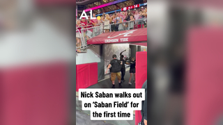 Nick Saban Welcomes Ms. Terry to Saban-Field