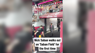 Nick Saban Welcomes Ms. Terry to Saban-Field