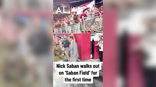 Nick Saban Welcomes Ms. Terry to Saban-Field