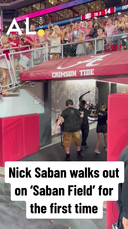 Nick Saban Welcomes Ms. Terry to Saban-Field