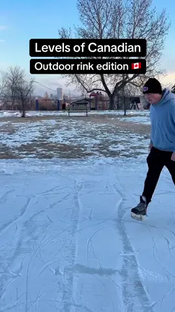 Outdoor Hockey Vibes in Canada (via Brady Huber)