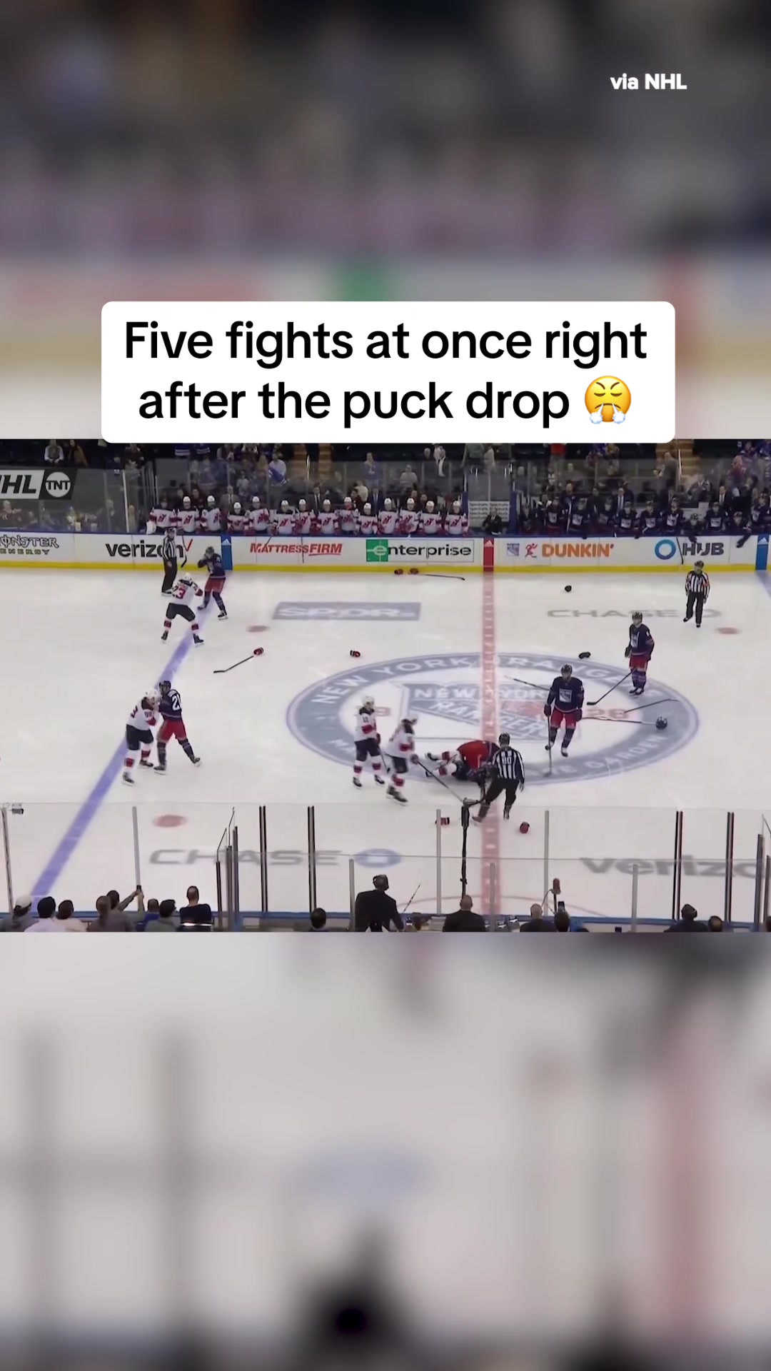 Rangers and Devils Clash Early in Heated Match