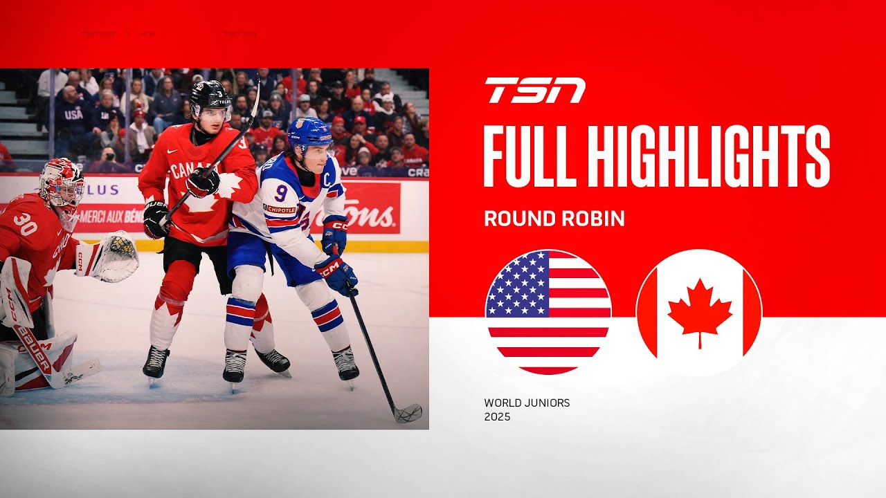 2025 World Junior Championship Highlights: Canada vs. USA