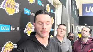 LeBron James & JJ Redick react to D'Angelo Russell trade to Nets for Finney-Smith
