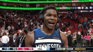 Anthony Edwards FINED $100,000 for saying "I don't do overtime so f**k it" on live TV ????