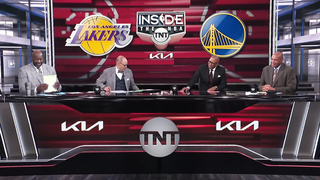 Shaq & Chuck can't stop laughing at Anthony Davis leaving in wheelchair with head injury