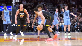 Devin Booker shoves Cam Spencer for trying to snatch the ball and everyone gets involved ????