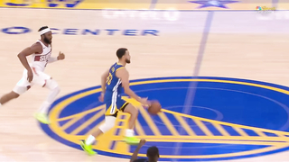 Steph Curry hits INSANE buzzer beater even Kevin Durant had to dap him up ????