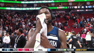 "I don't do overtime so f*ck it" Anthony Edwards on his game winner vs Rockets ????