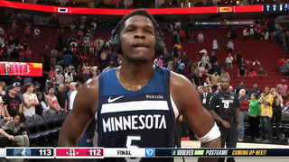 "I don't do overtime so f*ck it" Anthony Edwards on his game winner vs Rockets ????