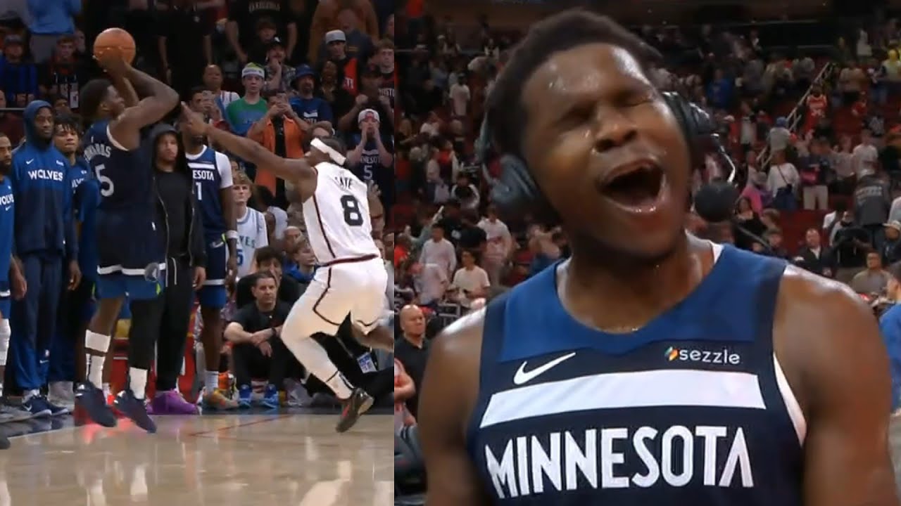 "I don't do overtime so f*ck it" Anthony Edwards on his game winner vs Rockets ????