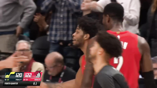 Scoot Henderson hits CRAZY game winner vs Jazz with 0.1secs left ????