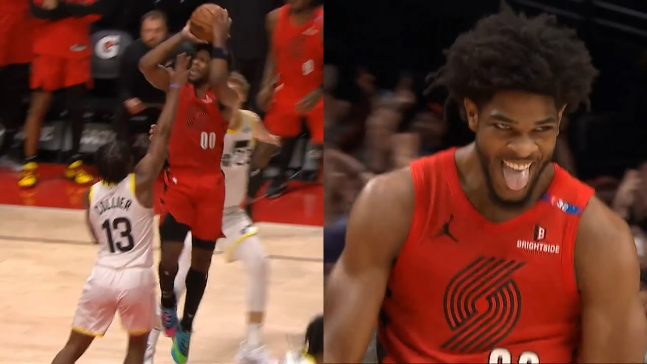 Scoot Henderson hits CRAZY game winner vs Jazz with 0.1secs left ????