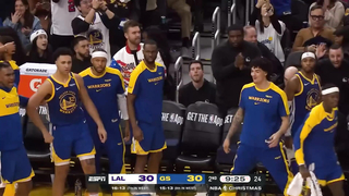 Jonathan Kuminga Posterizes Two Lakers, Mimics LeBron’s Iconic Shrug