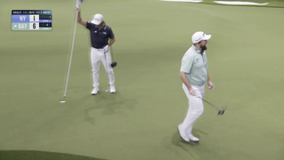 Rickie Fowler trolls the TGL Arena by throwing flag in front of Shan Lowry’s putt | TGL on ESPN