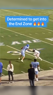 This play is CRAZY #football #stiffarm #touchdown #highlights #highschoolfootball #athlete #highschoolsports