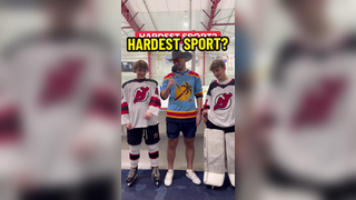 Do you think we’re biased???? #hockey #hockeytiktoks #sports #hardestsport