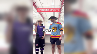 Do you think we’re biased???? #hockey #hockeytiktoks #sports #hardestsport