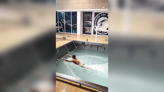 Mastering the currents ‍ : (IG) @clem_secchi #Olympics #Swimming #SportsTok #Training