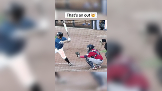 Absurd reaction time #baseball #smooth #nice #sports