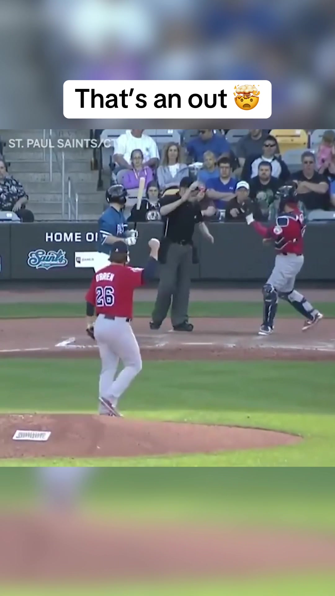 Absurd reaction time #baseball #smooth #nice #sports