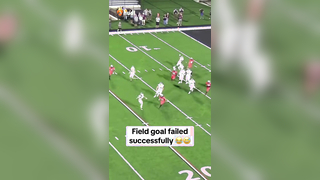 Just like Coach drew it up #football #fieldgoal #fail #pass #touchdown #athlete #highschoolfootball #highschoolsports