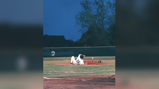 INSANE recovery!! Pitcher taken out #baseball #comeback #fyp