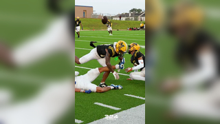 PICK 6!!! @calebchesterr #324sports #football #interception #pick6