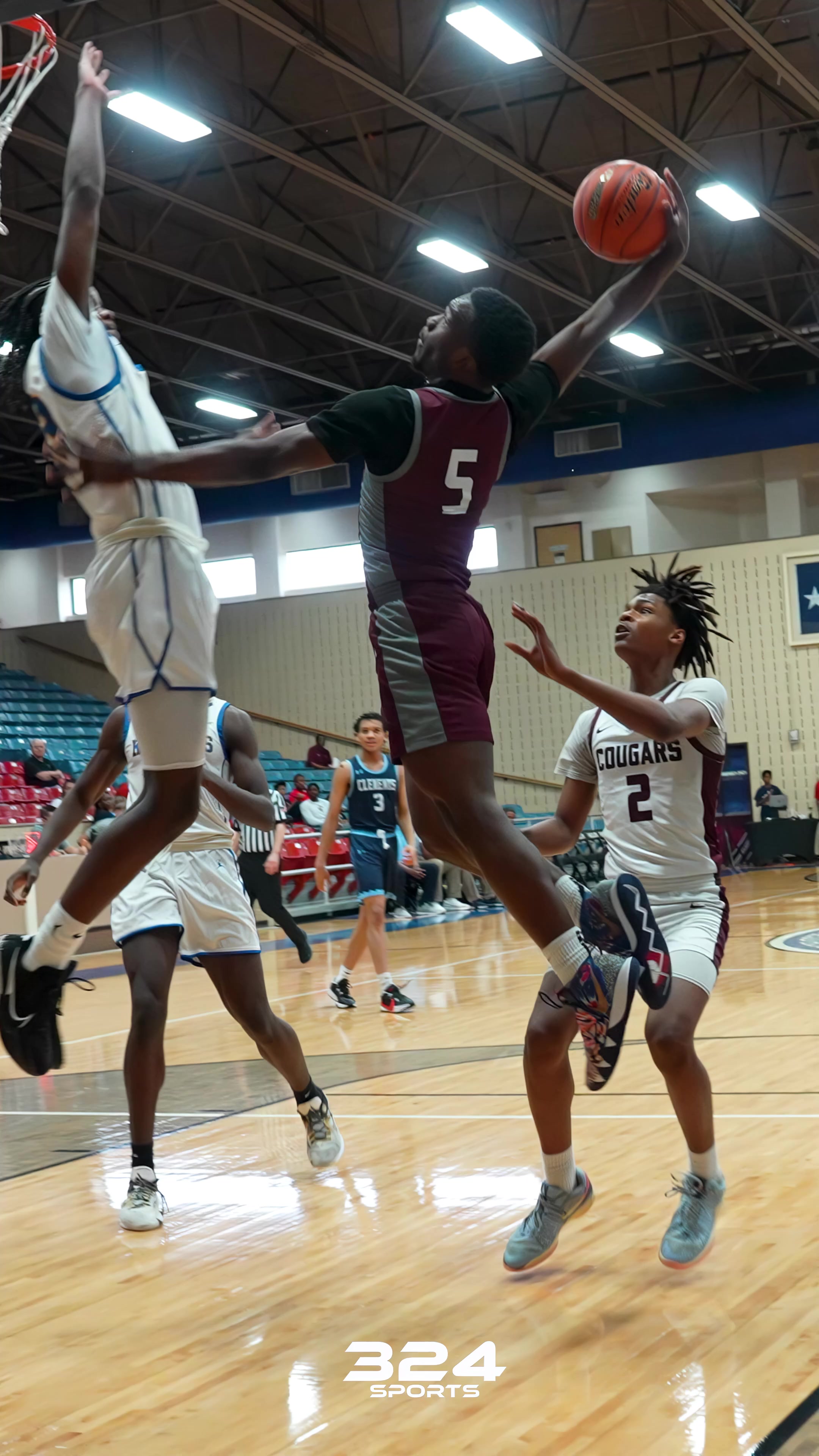 HUGE Block!! #324sports #blockparty #basketball