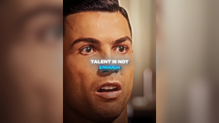 Cristiano Ronaldo Says "Talent ISN'T Enough Anymore" | The IMPORTANCE of Hard Work & Dedication