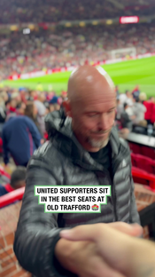 The best seats in the house #manutd #fyp @Manchester United @TylerRichmond