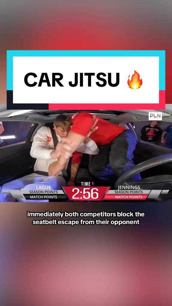 Car jitsu goes HARD #carjitsu #cartiktok #carwrestling #seatbelt #wrestling #theocho