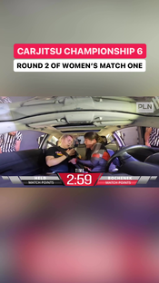 Tyler Held and Katie Bochenek continue their scrap in round 2 of the ‘CarJitsu Women’s Invitational’ available NOW on CarJitsu Championship YouTube. #carjitsuchampionship6 #proleaguenetwork #jiujitsu #mma #grappling #judo #bjj #fyp