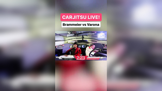 Jiu-jitsu newcomer, Jared Brammeier and BFC Extreme member Darius Varona in round 2 of CarJitsu LIVE! Watch NOW on CarJitsu Championship YouTube. Link in bio. #CarJitsuChampionship #CarJitsuLIVE #ProLeagueNetwork #PLN #grappling #fyp