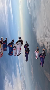 They are right where they belong ???? #newmusic #electronicmusic #skydive #extremesports : redbullskydiveteam
