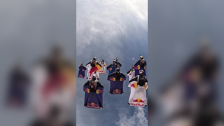 They are right where they belong ???? #newmusic #electronicmusic #skydive #extremesports : redbullskydiveteam
