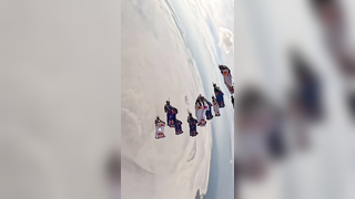 They are right where they belong ???? #newmusic #electronicmusic #skydive #extremesports : redbullskydiveteam