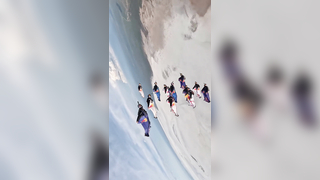 They are right where they belong ???? #newmusic #electronicmusic #skydive #extremesports : redbullskydiveteam
