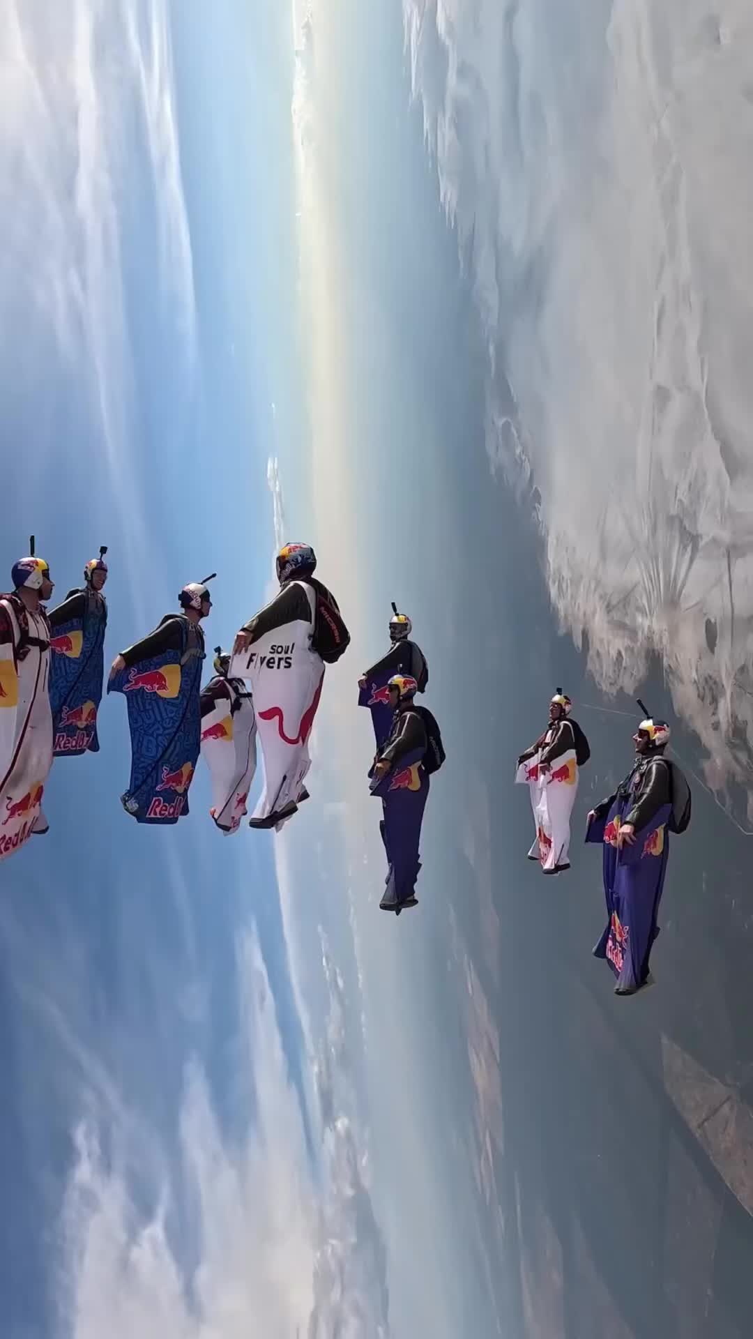 They are right where they belong ???? #newmusic #electronicmusic #skydive #extremesports : redbullskydiveteam