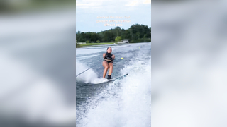 scrappin’ but having fun reminder to find forms of movement that ignite you & that. you. ENJOY. ‍ #waterski #waterskiing #slalomski #slalomskiing #slalomtok #watersports #extremesports #slalomwaterski #watersports #waterskiier