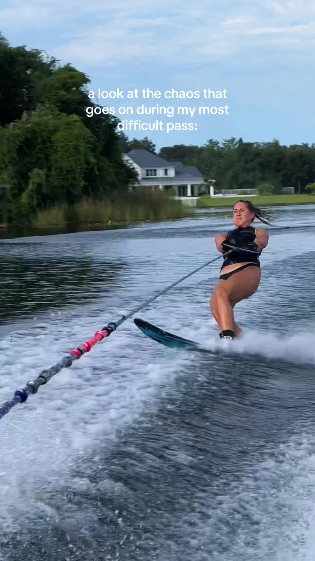 scrappin’ but having fun reminder to find forms of movement that ignite you & that. you. ENJOY. ‍ #waterski #waterskiing #slalomski #slalomskiing #slalomtok #watersports #extremesports #slalomwaterski #watersports #waterskiier