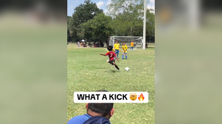 Lil bro had to silence the crowd @jlasoccer #soccer #youthsoccer #freekick #goal #silence #goalie #cold #kick #athlete #youthsports