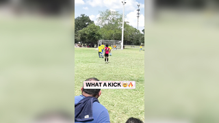 Lil bro had to silence the crowd @jlasoccer #soccer #youthsoccer #freekick #goal #silence #goalie #cold #kick #athlete #youthsports