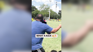 Lil bro had to silence the crowd @jlasoccer #soccer #youthsoccer #freekick #goal #silence #goalie #cold #kick #athlete #youthsports