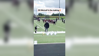 Tracked him down! (via hypehighlights_101/IG) #football #metcalf #dkmetcalf #tackle #track #speed #highlights #youth #youthfootball #athlete #sports