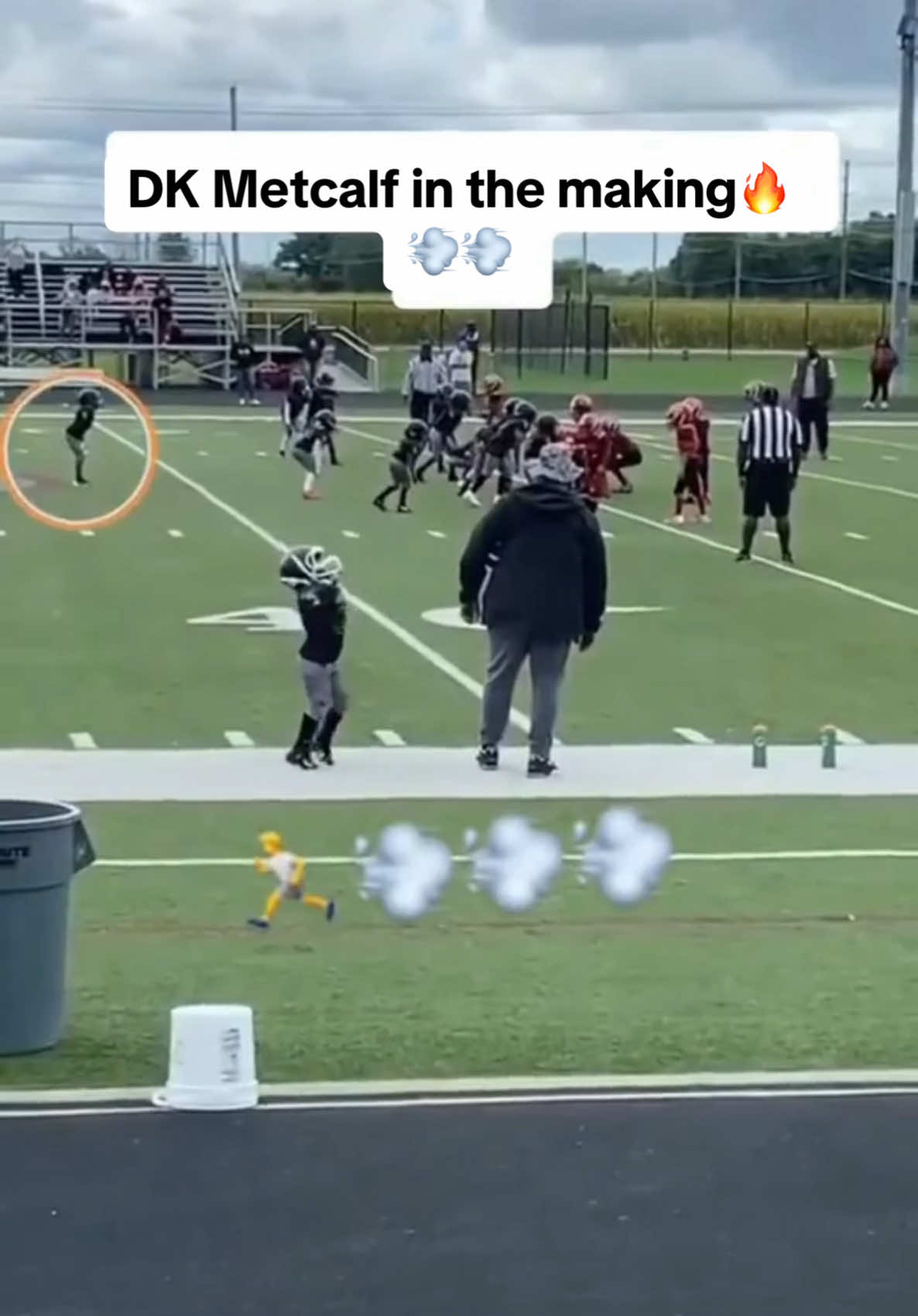 Tracked him down! (via hypehighlights_101/IG) #football #metcalf #dkmetcalf #tackle #track #speed #highlights #youth #youthfootball #athlete #sports