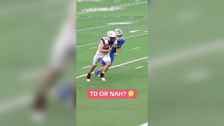 They called TD but it was then overturned. Thoughts? (via @Dave Campbell’s Texas Football) #football #touchdown #qb #quarterback #athlete #highschoolfootball #highlights #statetitle
