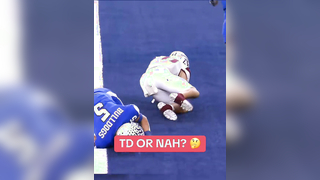 They called TD but it was then overturned. Thoughts? (via @Dave Campbell’s Texas Football) #football #touchdown #qb #quarterback #athlete #highschoolfootball #highlights #statetitle
