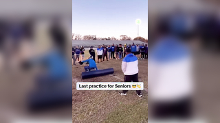 Having fun at the last practice (via battle.customs/IG) #football #seniors #practice #lastride #tackle #drills #athlete #highschoolfootball #memories
